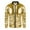 Gold, variant on Mens Jackets Metallic Shiny Disco Party Jacket Zip Up Long Sleeve Lightweight Coat Classic Fit Men Jacket Winter