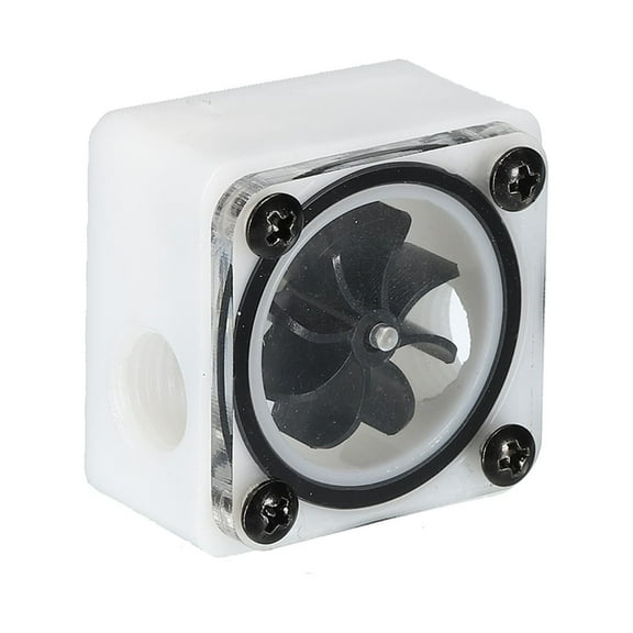 Uxcell Flow Indicator, Acrylic Water Cooling Monitoring White Square G1/4 for PC Water Cooling System