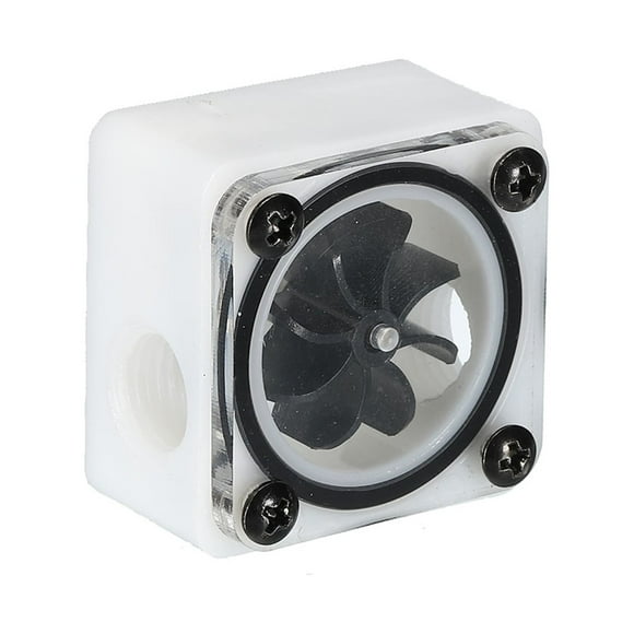 Unique Bargains Flow Indicator, Acrylic Water Cooling Monitoring White Square G1/4 for PC Water Cooling System