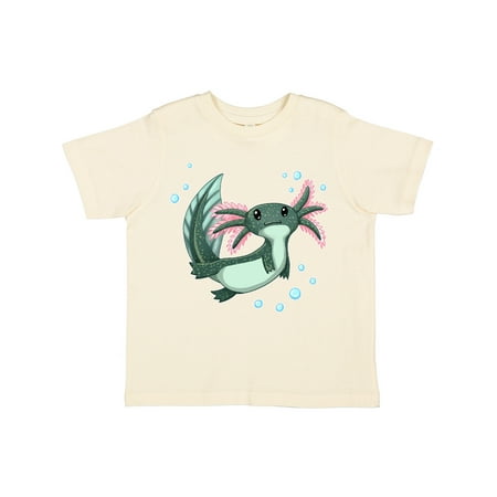 

Inktastic Cute Axolotl Swimming with Bubbles Gift Toddler Boy or Toddler Girl T-Shirt