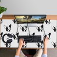 thumbnail image 4 of Long Mouse Pads for Desk,Cute Bulldog Desk Mats on Top Of Desks, Desk Mouse Pad Extra Large with 3mm Non-Slip Base and Stitched Edge for Gaming,Office,Work,Home 47.3"x23.6", 4 of 6