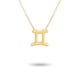 thumbnail image 5 of sweethay Ins Twelve Zodiac Sign Amistad Collar Ins Personalidad cómoda Colgante a prueba de herrumbre Accesorio de moda Géminis oro Type1 NO1, 5 of 6