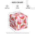 thumbnail image 4 of Tissue Sweet Watermelon Box Cover Holder, Square by Xecao - Leather Decorative Organizer for Tabletop, Bathroom, Car, Office, 4 of 8