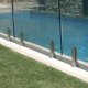 thumbnail image 4 of Postes de montaje de suelo plano de acero inoxidable abrazaderas de vidrio para piscina pasamanos, adultos, unisex Feliz Sencillez, 4 of 5