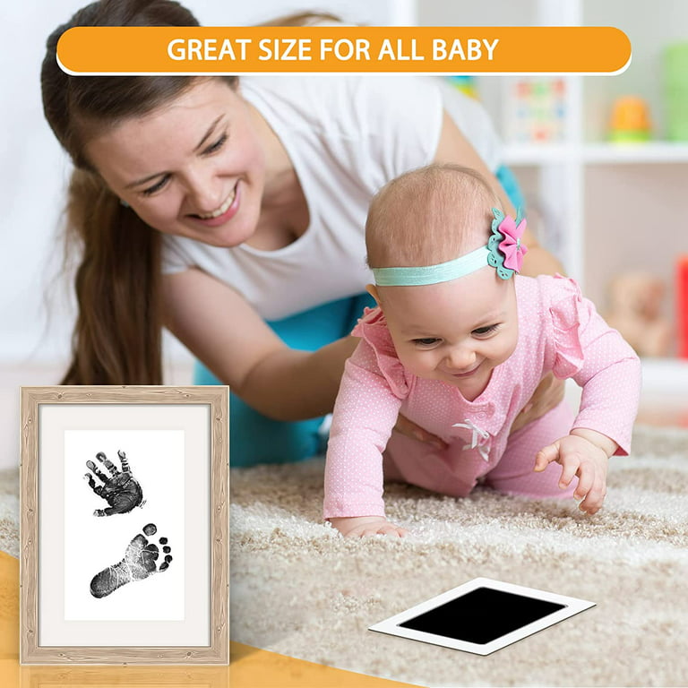 Clean Touch Inkless Ink Pad Extra-Large for Baby, Newborn, Infant, Toddler, Handprints, Footprints, Non-Toxic, Baby-Safe Stamp Pad, Pet Dog Pawprints