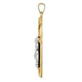 thumbnail image 2 of 14K Two-Tone Gold Charm Pendant Themed 39 mm 22 Polished Inri Crucifix, 2 of 4