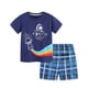 thumbnail image 1 of Odeerbi 2-8 Años Niños Ropa de Verano Camiseta de Manga Corta de Algodón A Cuadros Shorts Conjunto de Dos Piezas Cintura Elástica Suelta, 1 of 8