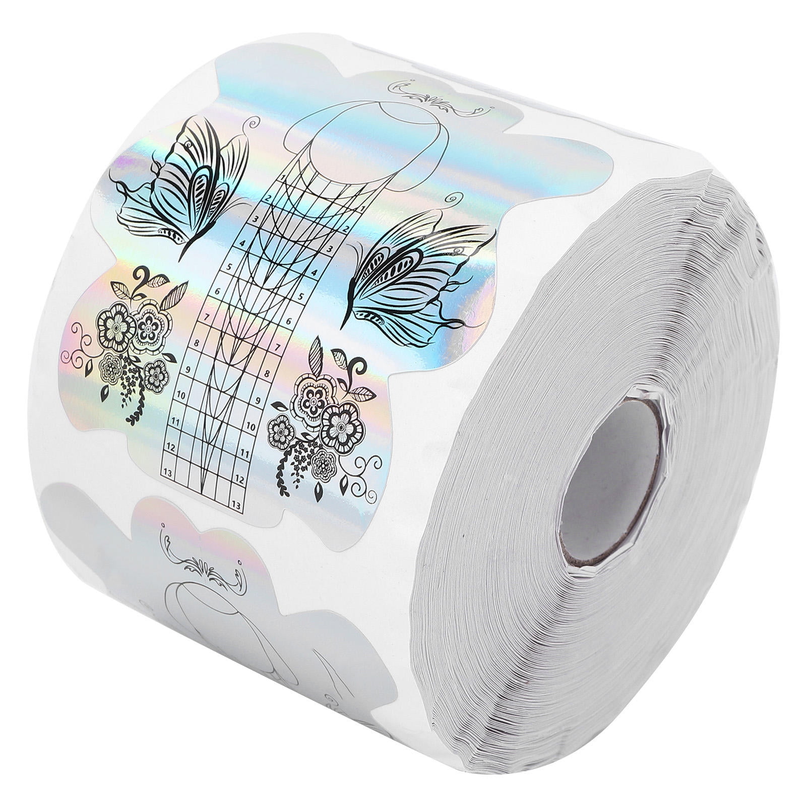 LAZIOEGR 300 Pcs Thick Self-Adhesive Nail Gel Forms – Moisture-Proof, Ideal for Salons & DIY, French & Nail Options