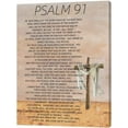 thumbnail image 2 of Christian Psalm 91 Wall Art Scripture Bible Verse Wall Decor Farmhouse Religious Cross Canvas Prints Painting Poster Artwork for Living Room Bedroom Bathroom Church 12"x16", 2 of 6