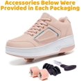 thumbnail image 4 of Cyiecw Roller Skate Shoes for Kids Boys Girls Rechargeable Wheels Sneakers Fashion Roller Wheeled, 4 of 5