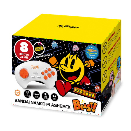 Bandai Namco Flashback Blast!, Pac-Man, PAC-MANIA, Retro Gaming, Yellow, 818858029629