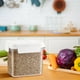 thumbnail image 5 of Recipientes para almacenar alimentos con tapa | Organizadores de cereales y despensa de plástico sin BPA | Botes de cocina reutilizables para granos y alimentos secos | Juego de 3 tamaños para uso, 5 of 5