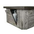 thumbnail image 3 of Table de foyer au propane Forest Ridge en gris vieilli avec kit de conversion au gaz naturel, 3 of 7