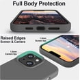 thumbnail image 3 of wqlpp-Compatible avec Étui iPhone 14, [Silky Touch Silicone Liquide Premium] [Doublure en Microfibre Douce Anti-Rayures], Étui Protectrice Ultra Mince Antichoc pour iPhone 14 - Gris Foncé, 3 of 4
