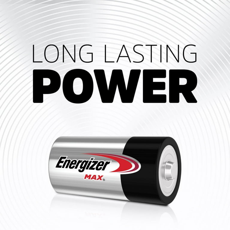 Energizer C Batteries, Max Alkaline Power, 2 Pack