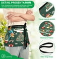 thumbnail image 4 of Yayeee Waist Apron with Pockets for Cooking Waterproof Half Server Aprons, Yellow Christmas Gingerbread, 4 of 7