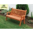 thumbnail image 2 of Western Red Cedar Traditional English Garden Bench, 2 of 3