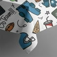 thumbnail image 5 of Blue Football Game Icons Pattern Square Tablecloth,Waterproof Square Table Cover,Wipeable Spillproof Washable Table Cover for Home Kitchen Party Decor 42"X42"(107x107cm), 5 of 6