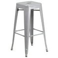 thumbnail image 1 of Flash Furniture 30'' High Backless Silver Metal Barstool, 1 of 9