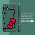 thumbnail image 3 of Funda para OPPO A52 A54 A55 A57 A59 A93 A83 A92S A93S 4G 5G A16 Color Simple funda de silicona líquida arte lineal Hello k-kitty Cat, 3 of 5