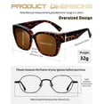 thumbnail image 4 of Gafas de Sol Polarizadas KANASTAL Protección UV400 Color Carey Marrón, 4 of 6