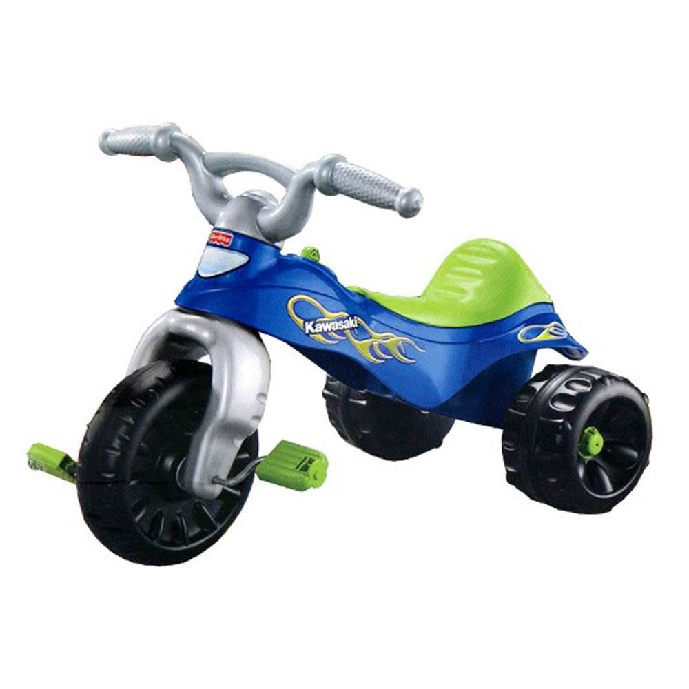 Fisher Price Kids Kawasaki Boys Ride On Bike Rugged Tough Trike