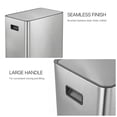 thumbnail image 4 of Innovaze 16 Gallon Stainless Steel Kitchen Trash Can, Dual 30L Compartments with Soft-Close Lid, Foot Pedals, Removable Buckets & Fingerprint-Resistant Finish, Silver, 4 of 7