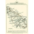 thumbnail image 2 of Cary 13x18 White Modern Wood Framed Museum Art Print Titled - Northamptonshire County England - Cary 1792, 2 of 4
