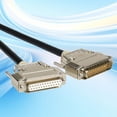 thumbnail image 3 of DB25 RS232 Extension Cable Double Shielding 26AWG Cable Printer Data Cable Black, 3 of 11
