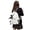 02_White, variant on UJNDER Ribbon Bow Backpack for Students Versatile Casual Daypack with Lightweight Shoulder Design for School and Travel Backpack for School,01_Blue,Mid