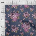 thumbnail image 2 of oneOone Velvet Dusty Blue Fabric Florals Fabric For Sewing Printed Craft Fabric By The Yard 58 Inch Wide, 2 of 7