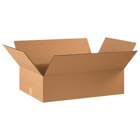 Box Partners Flat Corrugated Boxes 22" x 14" x 6" Kraft 20/Bundle 22146