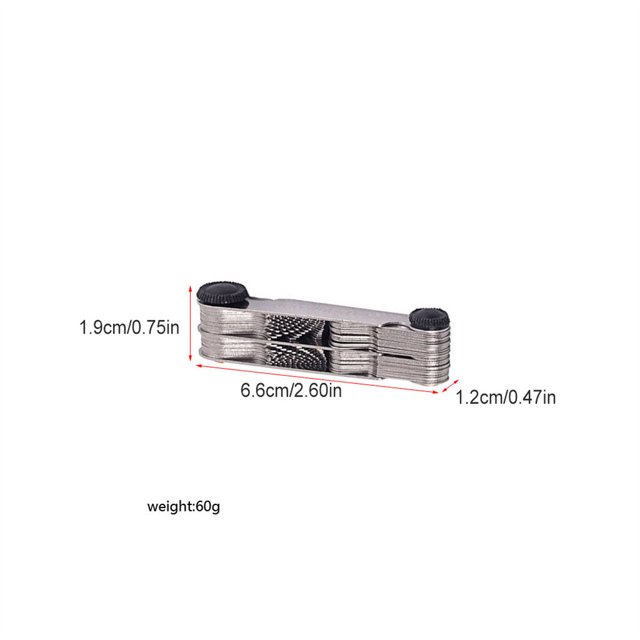 Ruler 55/60 Degree Set Thread Plug Gauge Screw steel and processed; Folding Measuring Rulers Standard for Industrial Measurement