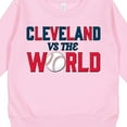 thumbnail image 3 of Inktastic Cleveland Vs. the World Blue and Red with Baseball Toddler Sweatshirt, 3 of 4