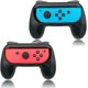 thumbnail image 1 of Negro (2 paquetes) - Soporte de agarre compatible con Joy Con para interruptor y modelo OLED, agarres de controlador cómodos, 1 of 5