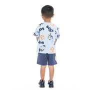 Bluey Toddler Graphic Tee and Shorts Set, 2-Piece, Sizes 12M-5T