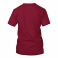 thumbnail image 5 of TKKCS Mens Short Sleeve T-Shirt with Print Pocket- Breathable Lightweight Summer Casual Pullover Crew Neck Tees Red Size 3XL, 5 of 7