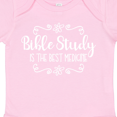 thumbnail image 4 of Inktastic Bible Study Best Medicine WHT Girls Baby Bodysuit, 4 of 5