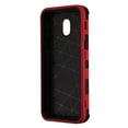thumbnail image 6 of Kaleidio Case For Samsung Galaxy J3 Eclipse 2, J3 Orbit, J3 Aura, Sol 3, J3 Prime 2 [Tank Armor] Lightweight Impact Shockproof Hybrid [Kickstand] Cover w/ Overbrawn Prying Tool [Red/Black], 6 of 7