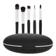 thumbnail image 5 of Juego de brochas cosméticas de ABS, 5 uds., colorete en polvo, sombra de ojos, brocha para mezclar labios, color negro, 5 of 8