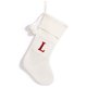 thumbnail image 1 of Medias navideñas pequeñas Avdjesfny, medias navideñas blancas de punto bordadas, decoraciones clásicas con letras personalizadas para la temporada navideña familiar., 1 of 3