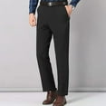 thumbnail image 4 of Generic Mens Casual Classic Fit Pleated Front Hidden Expandable Waistband Straight Dress Pant with Pokets, 4 of 5