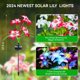 thumbnail image 2 of Luces solares para jardín WDTPro, paquete de 8 unidades, 32 lirios en flor, RGB, 2 of 7
