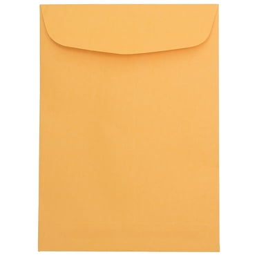 JAM Paper Catalog Envelopes, 5 1/2 x 7 1/2, Brown Kraft Manila, 100 per Pack