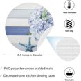 thumbnail image 2 of GZHJMY Round Braided Placemats Set of 4 Hydrangea Round PVC Woven Place Mats Indoor Washable for Kitchen Dining Tables 15 inch Heat Resistant Round Tab, 2 of 5