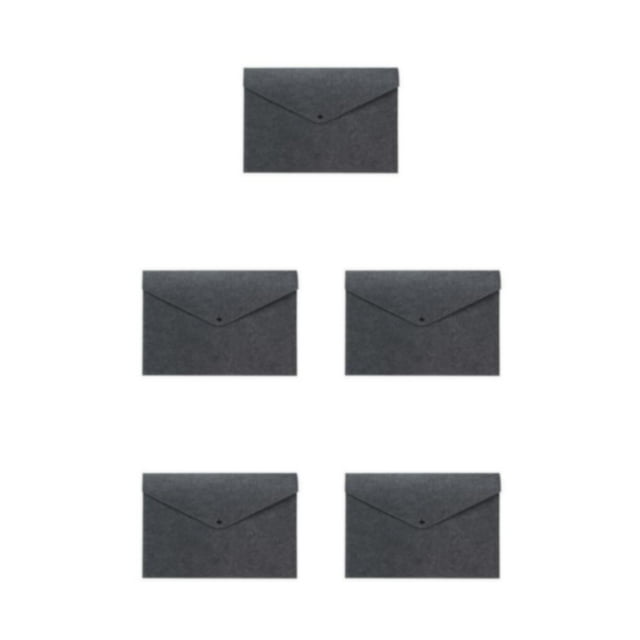 mmirethe Rangez les Documents Importants avec Style Sac de Rangement en Feutre Gris Foncé 5Ensemble