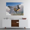 thumbnail image 5 of HFDF F-15 Airplane Canvas Wall Art Prts McDonnell Douglas F-15 Eagle Fighter Jet Poster Aviation Wall Art Decor U.S Air Force Picture Artwork Military Plane for Men Boys Room - es 18x12inch Framed, 5 of 5