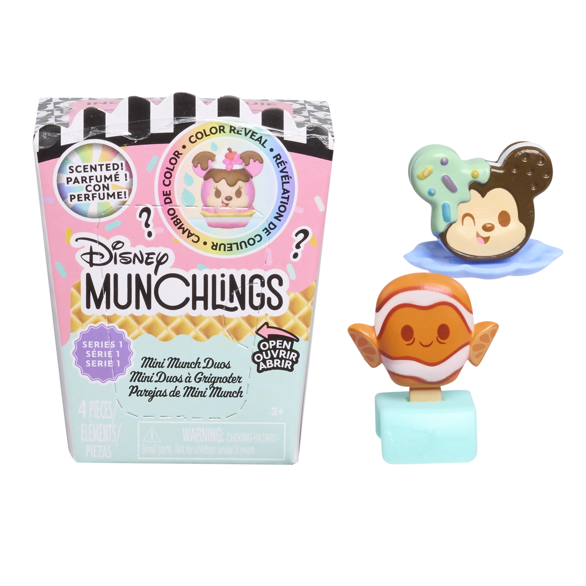 Disney Munchlings Mini Munch Duos, 1-inch Figurines< Kids Ages 3 and Up