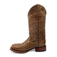 thumbnail image 6 of The Western Shops Men’s Leather Cowboy Boot Square Toe Embossed Python Print, 6 of 7