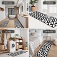 thumbnail image 5 of Black White Geometric Checkered Pattern Kitchen Rugs Sets Of 3,Kitchen Runner Rugs Non Skid Washable,Decorative Kitchen Floor Mats for Kitchen,Sink,Laundry,17"x30"+ 17"x47" + 17"x59", 5 of 6